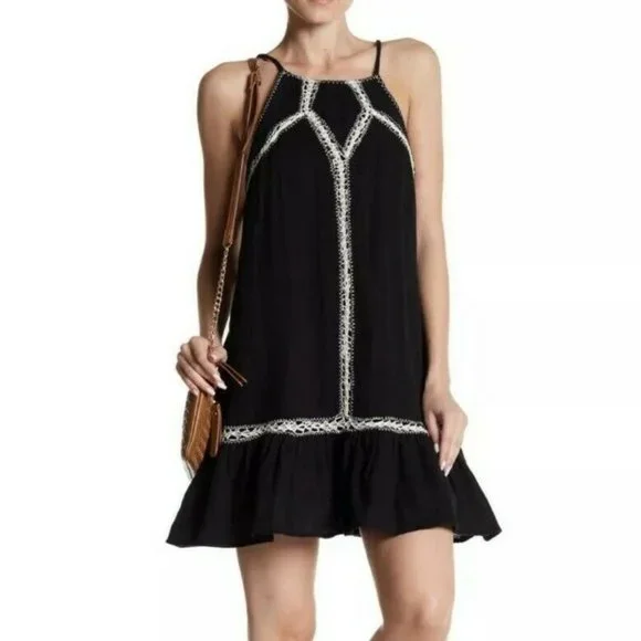 white lace waist dress Tahlia Midi Dress - White Lace main image 1